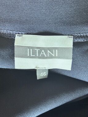 ILTANI Navy Blue Full Circle Midi Skirt Size 46